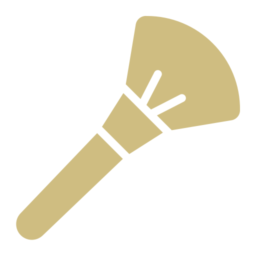 make up brush yellow icon