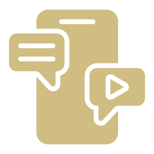 social media yellow icon